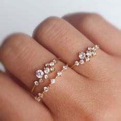 ✦ 10K Solid Yellow Gold Size 7 1 piece only and is ready to ship. This is a final sale and cannot be returned or exchanged. Loyalty members are eligible to return final sale items for store credit only. Ring With 10 Small Diamonds, Luxury Dainty Cluster Ring For Promise, Luxury Dainty Stackable Rings For Formal Occasions, Cheap Dainty Stackable Rings For Anniversary, Luxury Delicate Stackable Rings For Formal Occasions, Luxury Dainty Birthstone Ring For Formal Occasions, Cheap Delicate Midi Rings For Anniversary, Luxury Dainty Wedding Birthstone Ring, Luxury Dainty Rings With Gemstone Accents