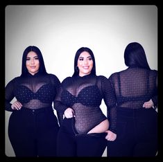 New Plus Size Mesh Bodysuit With Silver Details And Snaps Between The Leg. Great Stretch And True To Size High-Neck Longsleeve Mesh Mesh Bodysuit, High Neck, Womens Tops, Mesh, Plus Size, Long Sleeve, Silver, Women Shopping, Color