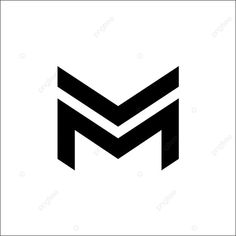 the letter m is made up of black and white lines on a white background, logo,