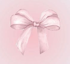 a pink background with a large bow on it