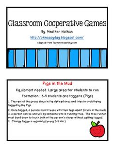 classroom cooperative games for students to use in the classroom