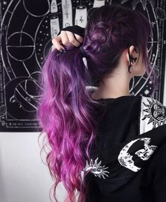 Izumo Kamiki, Lumpy Space, Lilac Hair, Tattoos Art, Birds Nest, Emo Hair, Education Humor, Alternative Hair, Colorful Hair