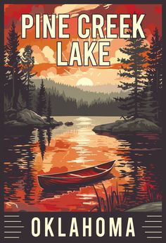 Escape to the serene beauty of Pine Creek Lake, Oklahoma, with this vintage travel poster. Immerse yourself in the tranquil waters, lush forests, and picturesque scenery of this hidden gem in the heart of the Sooner State. Let this artwork inspire your next outdoor adventure in Oklahoma's natural paradise. 🏞️🌲 #PineCreekLake #VintageTravelPoster #OklahomaAdventure #NatureGetaway Old Advertisements, Holiday Poster, Vintage Travel Poster, Travel Design, 2d Art, Hidden Gem