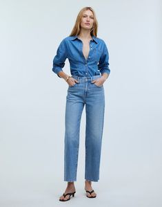 Best Jeans For Short Women, Minimalist Wardrobe Essentials, French Wardrobe, Ankle Length Jeans, Jeans For Short Women, Minimalist Wardrobe, Madewell Jeans, Denim Details, Best Jeans