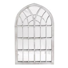 an arched window on a white background