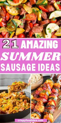 These amazing summer sausage recipes are best for meal prep and for healthy eating. What To Do With Summer Sausage, Rope Sausage Recipes, Hot Sausage Recipes, Grilled Sausage Recipes, Easy Sausage Recipes