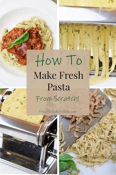 how to make fresh pasta from scratch