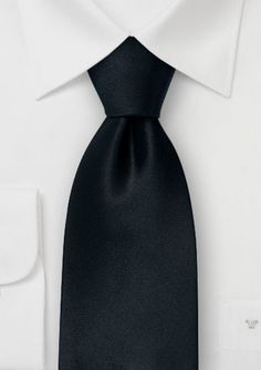 #bowsnties  A thicker silk black tie.  Might be better for my bigger groomsmen?  Hehe, yes I mean you, Nic! Charcoal Gray Suit, Formal Tie, Wedding Clothing, Navy Tie, Black Ties, Elegant Man