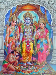 an image of the hindu god and his family