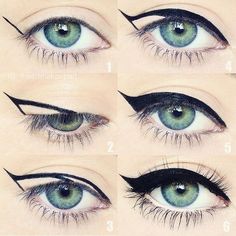 Tutorial Eyeliner, Eyeliner Tips, Mekap Mata, Mascara Eyeliner, Smink Inspiration, Makijaż Smokey Eye, Eyeliner Tutorial, Eye Makeup Tips, Cat Eyes