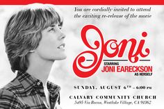 an advertisement for the upcoming show, soni starring jon eareckson