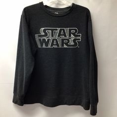 Star Wars Exclusive Dark Gray Crew Neck Sweatshirt. Women’s M. Approximate Measurements: Shoulder to Shoulder: 20” Armpit to Armpit: 24” Shoulder to Sleeve Hemline: 24.5” Shoulder to Hemline: 27” Winter Grunge Crew Neck Sweatshirt, Gray Grunge Crew Neck Top, Starwars Sweater, Starwars Shirts Women, Star Wars Crewneck, Star Wars Sweater, Star Wars Sweatshirt, Star Wars Fashion, Star Wars Outfits