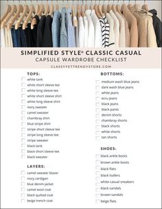 Create Capsule Wardrobe, Wardrobe Checklist, Chic Capsule Wardrobe, Minimalist Wardrobe Capsule, Capsule Wardrobe Checklist, Capsule Wardrobe Casual, Capsule Wardrobe Women, Classic Wardrobe Essentials, Classy Yet Trendy