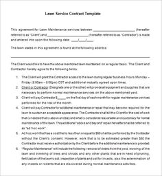 a sample service agreement is shown in this document