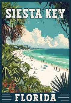 a poster with the words florida on it