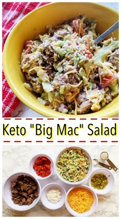 the keto big mac salad is ready to be eaten in less than 10 minutes