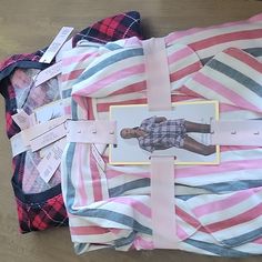 Brand New With Tags Plaid Is Long Sleeve With Shorts Stripes Are Short Sleeve With Shirts Long Sleeve With Shorts, Pink Red, Women's Intimates, Victoria's Secret, Pajamas, Bundles, Stripes, Plaid, Brand New