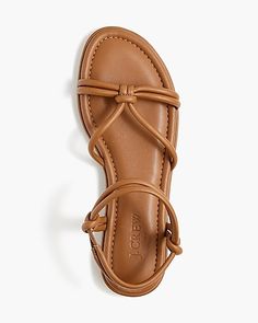 Shop for the Knotted ankle-strap sandals for women. Find the best selection of women womens-categories-shoes-sandals available in-stores and on line. Brown Strap Sandals, Women’s Sandals, Tan Sandals Outfit, Slippers Aesthetic, Sandals Outfit Summer, Tan Strappy Sandals, Work Sandals, Heel Sandals Outfit, Soft Sandals