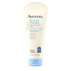 NEW Aveeno Eczema Therapy Moisturizing Cream 7.3 Ounce ~ 1 Each  ~ FREE SHIPPING Keeping your skin's moisture levels intact is important for the management of eczema. Developed with leading dermatologists, this breakthrough daily cream is clinically shown to help relieve the key symptoms of eczemaitchiness, the appearance of redness, dryness and irritation. In addition to Colloidal Oatmeal, Aveeno Eczema Therapy Daily Moisturizing Cream is also specially formulated with ceramide, essential lipid naturally found within the skin and helps to prevent the recurrence of extra-dry skin. Aveeno Eczema Therapy Daily Moisturizing Cream is allergy tested, steroid-free and fragrance-free. From the #1 dermatologist-recommended eczema moisturizer brand, Aveeno uses the goodness of nature and the power Aveeno Cream, Best Lotion, Colloidal Oatmeal, Extra Dry Skin, Lotion For Dry Skin, Moisturizing Body Lotion, Moisturizing Cream, Itchy Skin, Moisturizing Lotions