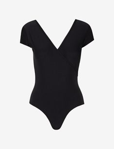 Commando's Butter Cap Sleeve Wrap Bodysuit is made from our ultra-soft and smoothing Butter fabric and offers endless softness and stretch. With chic cap sleeves and a flattering wrap design, it's a seamless blend of sophistication and comfort. And your new closet staple.  Product Details    Luxury Austrian modal blend (79% modal, 21% elastane)   Fit-tested by real women  Elastic-free construction  Ultra soft  Four way stretch and high recovery  Pilling resistant  Raw-cut edges  Snap gusset clos Wrap Bodysuit, Cold Drip, New Closet, Fitted Caps, Drip Dry, Black Bodysuit, Thumb Holes, Wrap Top, Real Women