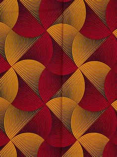 an orange and red abstract pattern with wavy lines on the bottom, as well as small circles