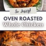 Whole Chicken In Oven, Whole Chicken Recipes Oven, Simple Roasted Chicken, Roast A Chicken