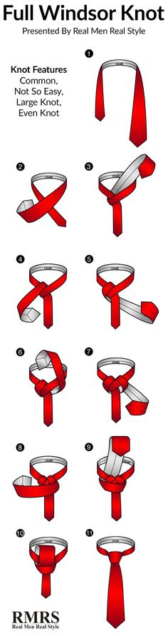 Nó de gravata -  Full Windsor Knot. Tali Leher Lelaki, Windsor Tie Knot, Knot Knitting, Double Windsor, Windsor Tie