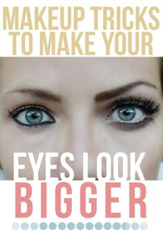 Eyes Look Bigger, Small Eyes, Make Up Tutorials, Make Up Inspiration, Makijaż Smokey Eye, Makeup Tricks, Eye Make, Health And Beauty Tips, All Things Beauty