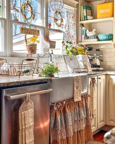 the kitchen is clean and ready to be used as a place for breakfast or dinner