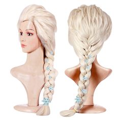 PRICES MAY VARY. ♥♥【Real Design of Wig as Same as the Anime Character】:All Style of Our Adult Princess Wig is Designed by Our Professional Cosplayer & Designer. We Have over 10 Years Design Experience & Cooperated with Comic Con ♥♥【Adjustable Cap Size for All Head Circumference】: Blonde Braids Costume Wig is Designed with 2 adjustable straps , 2 Hooks & Soft Breathable Material Structure.Adjust Blonde Princess Wig Size from Small to Medium to Large.No Worry about Size. ♥♥【Easily Styled by Your N Elsa Wig, Princess Braid, Blonde Cosplay Wig, Blonde Cosplay, Elsa Cosplay, Wig Party, Blonde Braids, Princess Cosplay, Halloween Wigs