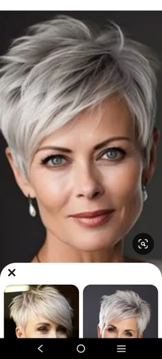 Modern Short Hairstyles 2023, Shoe Hairstyles, Short Spiked Hair, Funky Short Hair, Short Spiky Hairstyles, Short Silver Hair, Short Hair Images, Short Hair Pixie Cuts, Gray Hair Cuts