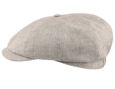 - Cap style: Flat Cap / Gatsby
- Details: sewn down peak, 8 panel crown, button on top
- Lining: breathable mesh
- Sweatband: cotton
- Fabric: 100% linen Classic Linen Hat With Curved Brim, Classic Linen Cap, Linen Flat Cap For Summer, Summer Linen Flat Cap, Adjustable Linen Flat Cap, Adjustable Linen Cap, Gatsby Style, Linen Cloth, Cap Style