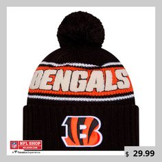 Get your young fan ready for gameday with an authentic look by grabbing this Cincinnati Bengals 2024 Sideline Sport Cuffed Knit Hat with Pom from New Era. This cuffed knit hat features embroidered graphics with chenille details, adding a touch of Cincinnati Bengals flair to their cold-weather wardrobe. As part of the official 2024 Sideline collection, this is the same gear worn by coaches, players, and staff, so they can represent their favorite team in style. All Nfl Teams, Cold Weather Fashion, Knit Beanie Hat, Arizona Cardinals, Cincinnati Bengals, Pom Beanie, Nfl Teams, Knit Hat, Knit Cuff