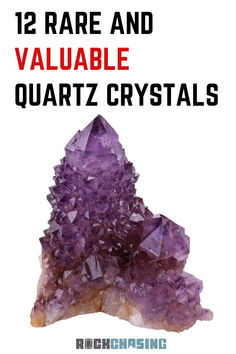 Quartz crystals can be pretty rare and expensive. Some types are highly sought after by collectors. If you come across one, it might be worth a lot. Keep an eye out for these valuable finds and see if you can spot one!

Cactus amethyst provided by Saphira Minerals Types Of Quartz, Amethyst Cathedral, Crystal Structure, Spirit Quartz, Be Pretty, Amethyst Geode, Green Quartz