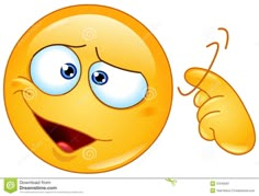 an emoticive smiley face pointing at something