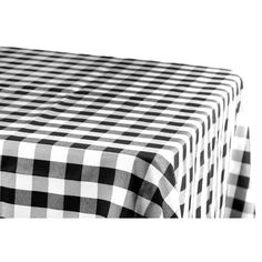 Gingham Checkered Rectangular Polyester Tablecloth 60x120 - Black & White - CV Linens Gingham Tablecloth, Black Gingham, Table Skirt, Chair Covers, Trade Show, Tablecloths, Home Made, Event Decor, Rustic Wedding