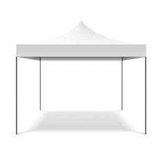 a white tent on a white background