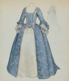 1600 Fashion Women, 18th Century Evening Gown, 18th Century Dress Drawing, 18th Century Outfit, 1750s Fashion Women, Mid 1700s Fashion, 1775 Fashion, 1760s Dress, 18th Century Fashion Women