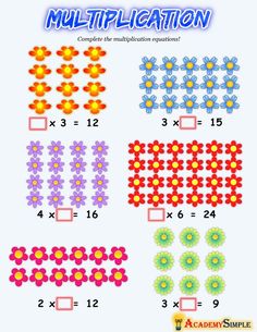 Simple Multiplication, Animal Riddles, Multiplication Worksheet, Repeated Addition, Math Multiplication