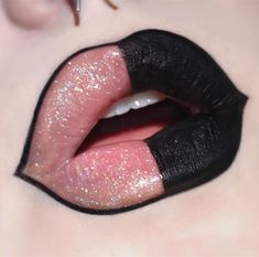 Junko Enoshima Aesthetic, Bubblegum Goth, Lip Art Makeup, Junko Enoshima, Unique Makeup, Edgy Makeup, Lip Designs, Lip Art