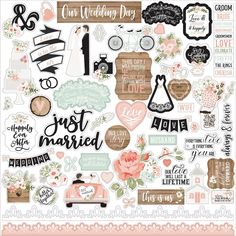 the wedding day sticker sheet