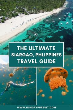 Siargao Philippines is an iconic island and top 2024 travel destinations in the Philippines. In this Philippines travel guide, we share everything you need to know about traveling to Siargao. The best attractions you should add to your itinerary! Our blog showcases travel photography of each destination to represent the best sights and attractions. It has everything from beach adventures, capturing the best travel pictures, beach summer aesthetics, snorkeling, island hopping, and water sports. Island Hopping Philippines, Siargao Island Photography, Siargao Photography, Siargao Beach, Siargao Itinerary, Siargao Philippines, Siargao Island