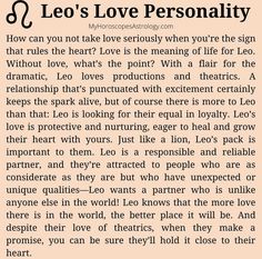 an article about leo's love personality in the book leos love personality