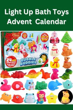 the light up bath toys calendar is shown