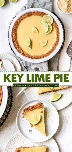 This Key Lime Pie is a fun summer dessert with fresh lime juice, sweetened condensed milk, and an easy graham cracker crust. Add this tangy dessert to your easy Labor Day party food ideas! Creamy Key Lime Pie, Easy Key Lime Pie, Desserts Pie, Key Lime Pie Easy, Key Lime Pie Recipe, Healthy Cakes, Homemade Graham Cracker Crust, Lime Pie Recipe, Coconut Dessert