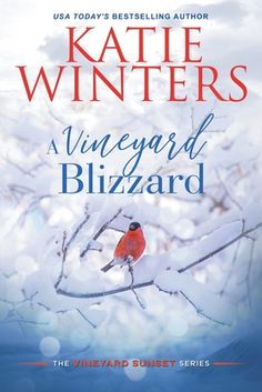 a book cover with a red bird perched on a tree branch in the middle of snow