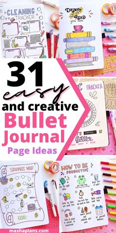 Looking for inspiration to level up your bullet journal? Check out these 31 fun and simple bullet journal page ideas to spark your creativity and make your journaling experience even more enjoyable! From habit trackers to mood calendars, and doodle collections to goal planning pages, there's something here for everyone. Grab your pens and get ready to have a blast with these creative journaling ideas! Bullet Journal Yearly Spread, Bullet Journal Yearly, Types Of Bullet Journals, Simple Bullet Journal, Bullet Journal Page Ideas, Birthday Tracker, Flair Pens, Bullet Journal Pages, Bullet Journal Page