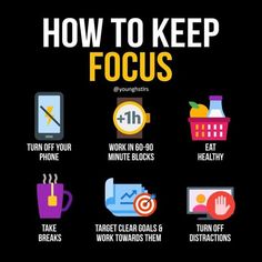 the info for how to keep focus