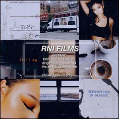 a collage of photos with the words rni films