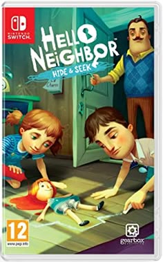 hello neighbor hide and seek on the nintendo wii gameboy advance, with two children playing